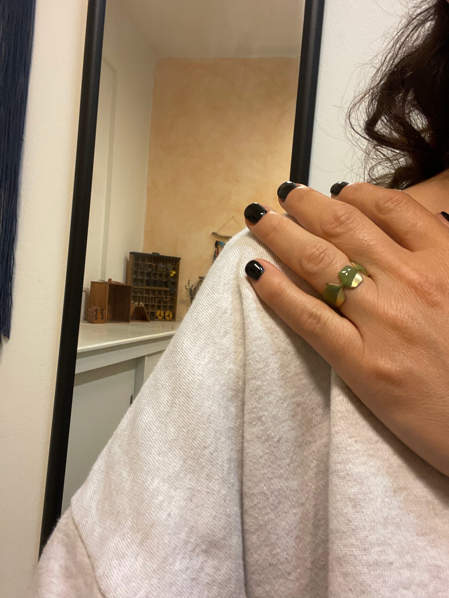 Brass with resin | Successive Peaks Ring - CURIUDO