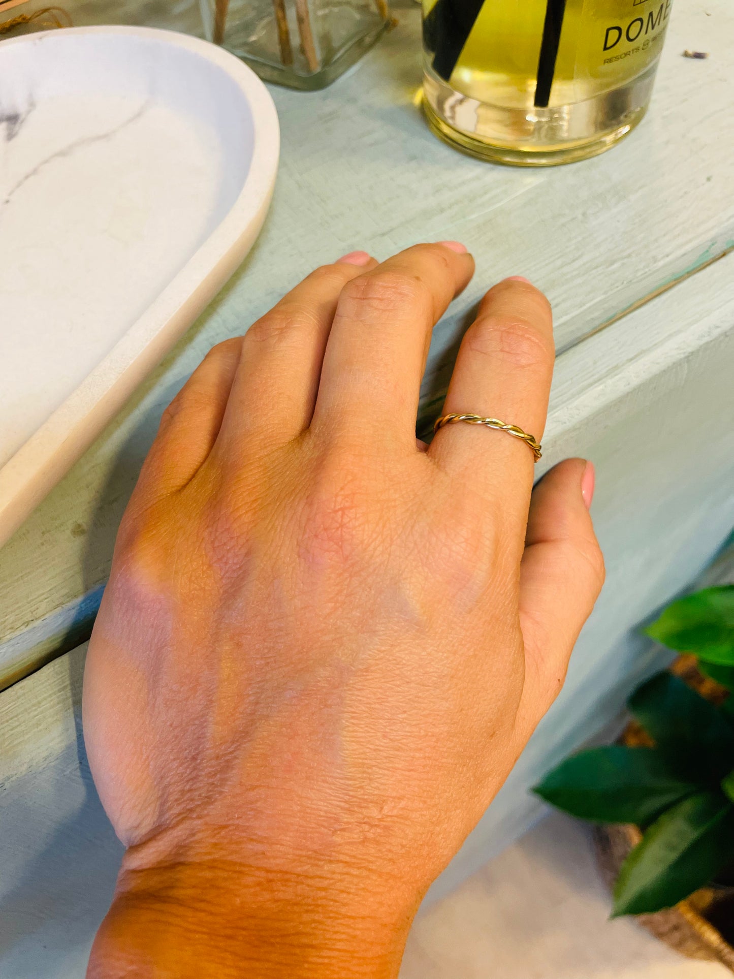 Brass ring | Yellow Thoughts Ring - CURIUDO