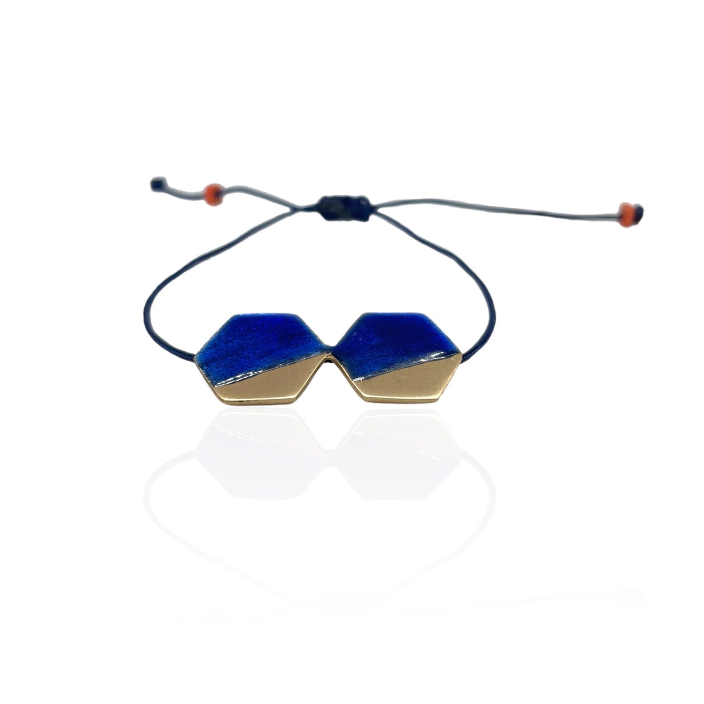 Brass bracelet with resin | Successive Peaks Bracelet
