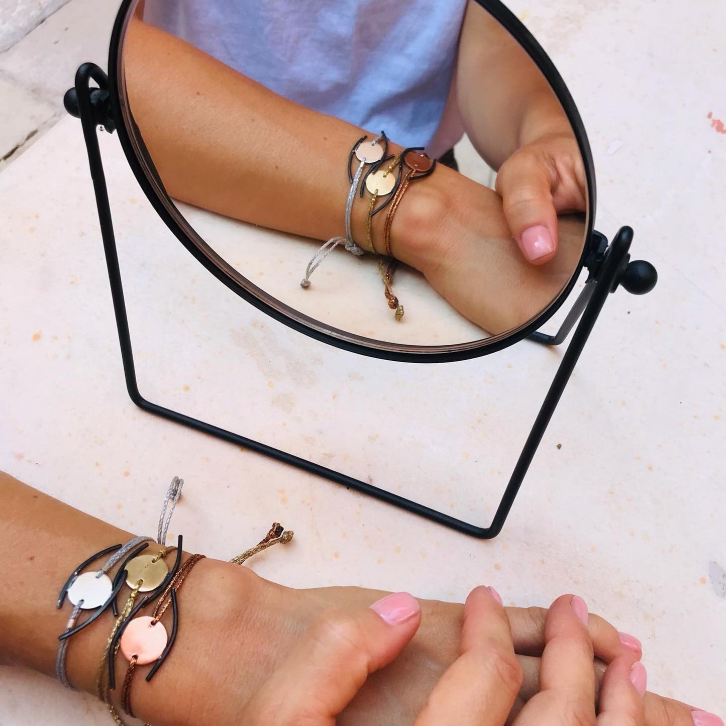 Oxidised copper bracelet | Black - Rose Mataki Bracelet - CURIUDO