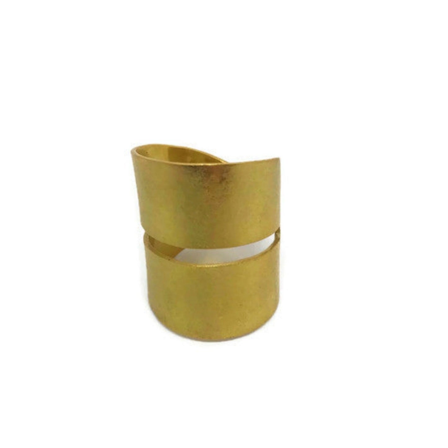 Brass ring | Yellow Towards The Earth Ring - CURIUDO