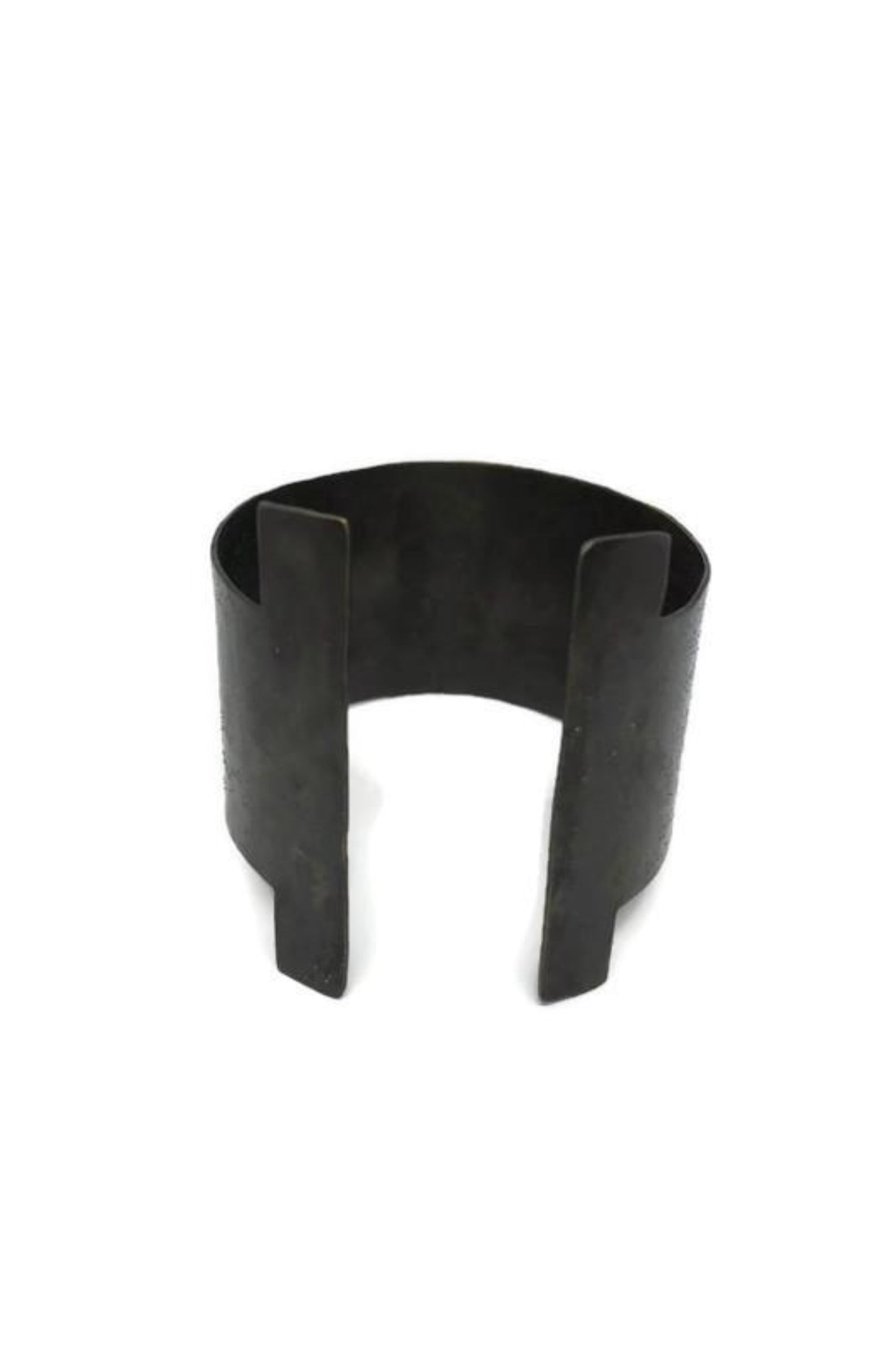 Oxidised brass cuff bracelet | Black Apenanti Bracelet - CURIUDO