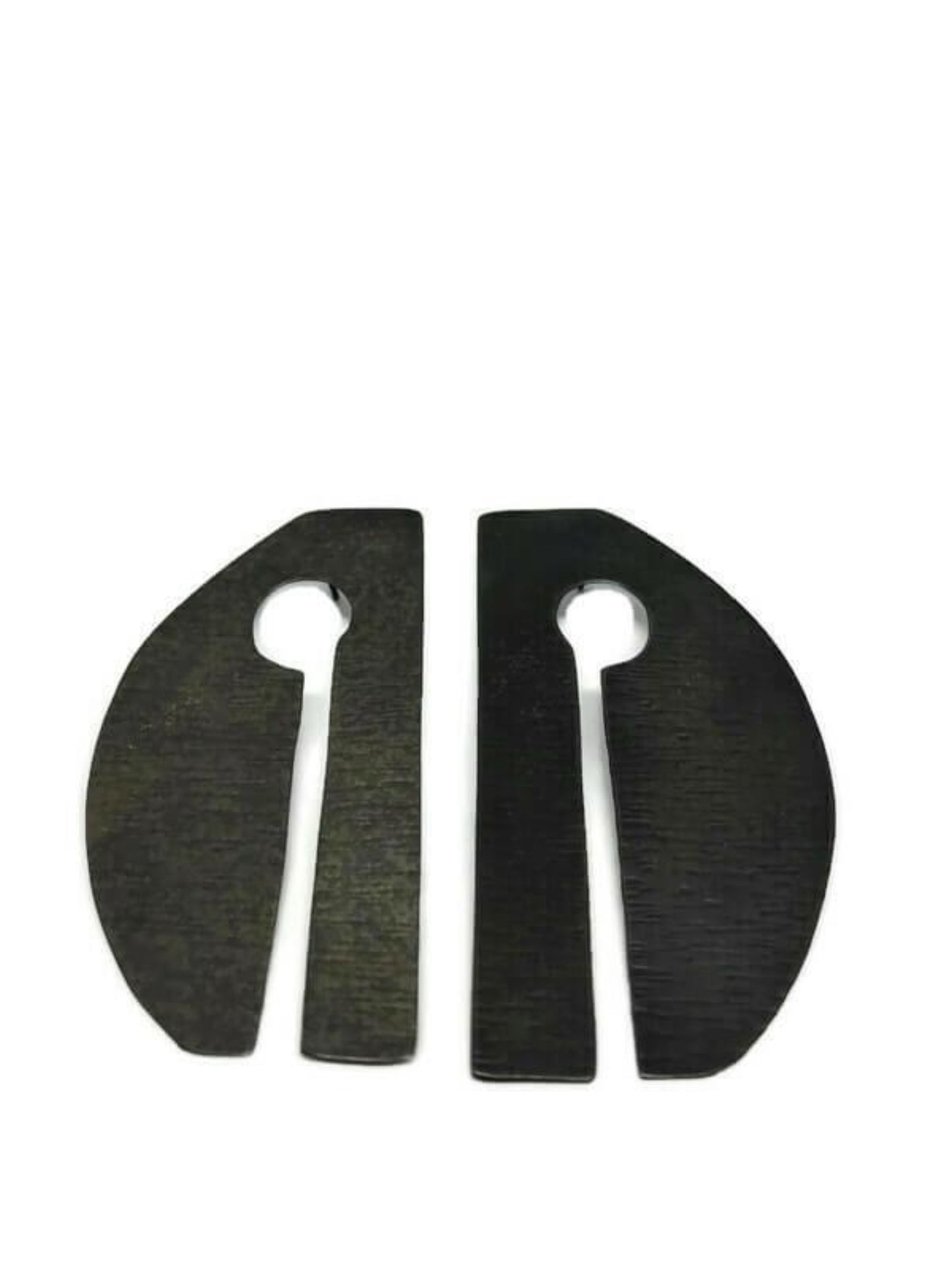 Oxidised brass earrings | Past + Future Earrings - CURIUDO