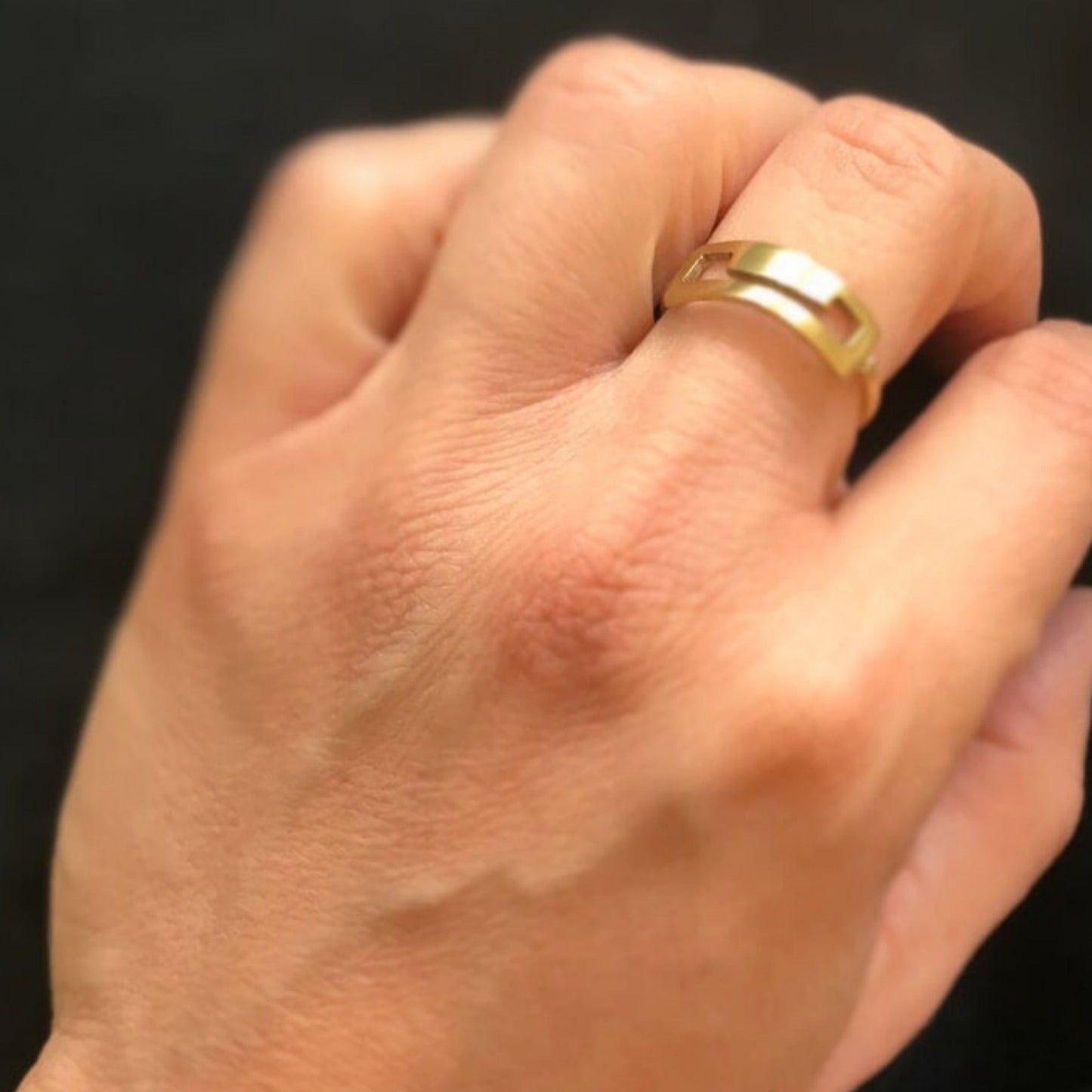 Brass ring | Yellow Internal Ideas Ring - CURIUDO