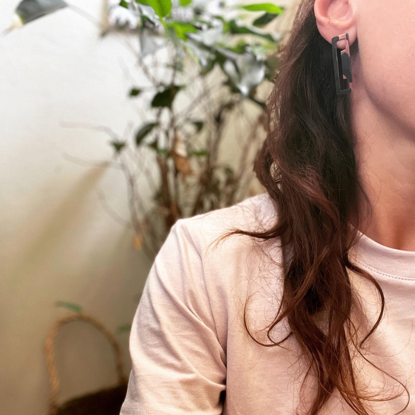 Rose - Black Internal Ideas Earrings