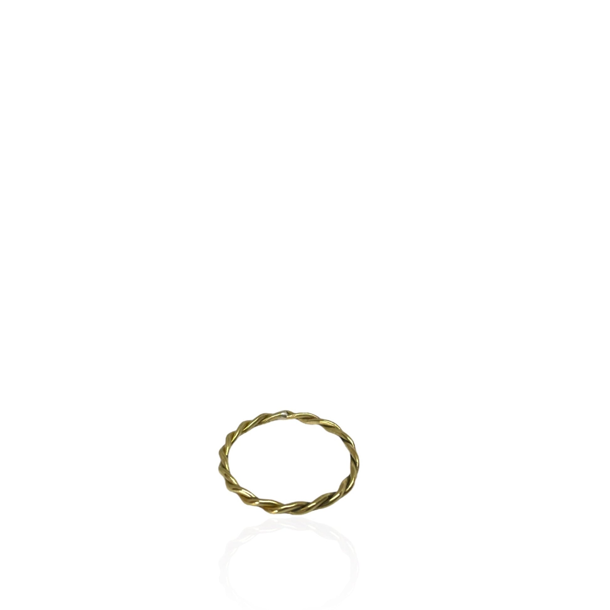 Brass ring | Yellow Thoughts Ring - CURIUDO
