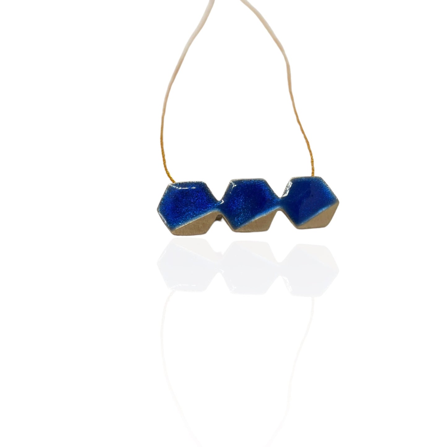 Brass necklace with resin | Successive Peaks Necklace