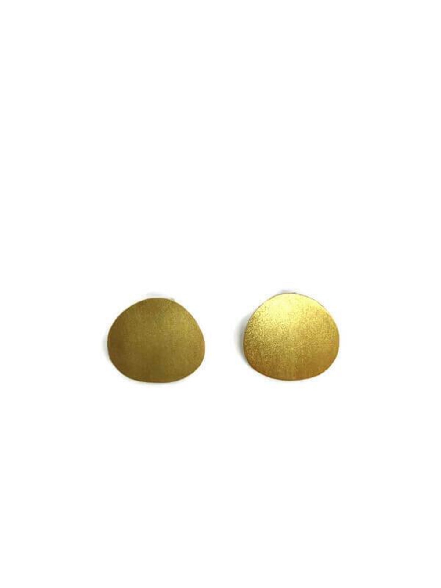Brass earrings | Yellow Dots Earrings - CURIUDO