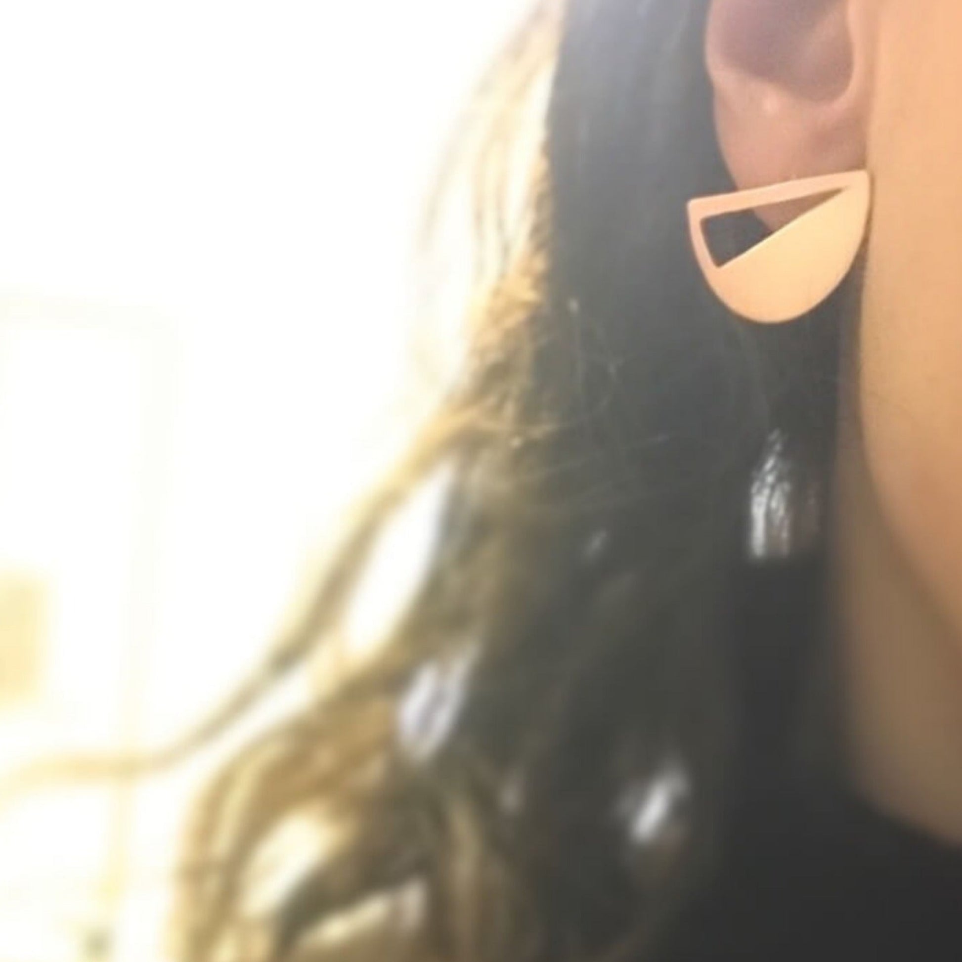 Copper Earrings | Rose Moonset Earrings