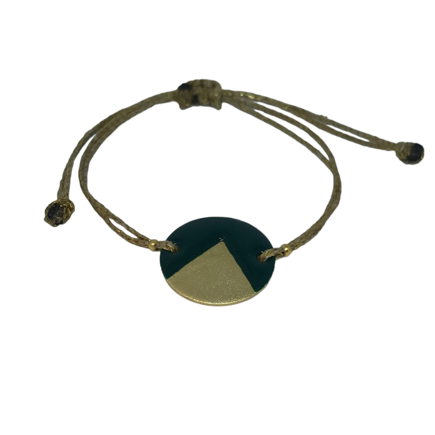 Brass bracelet with resin | Sunrise Bracelet - CURIUDO