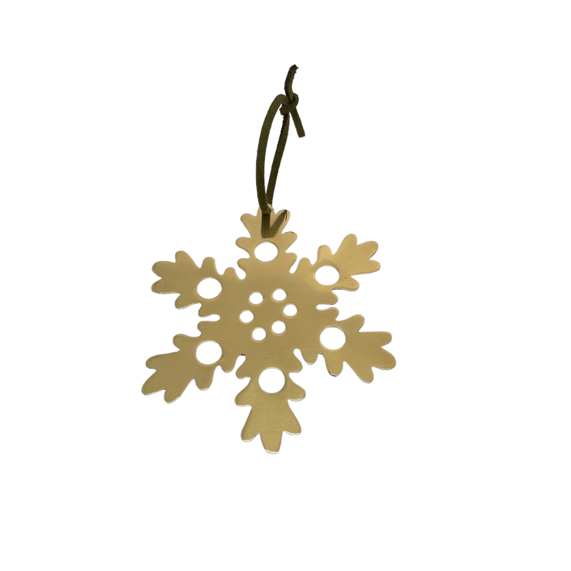 Brass chrismtas ornament | Snowstar ornament - CURIUDO