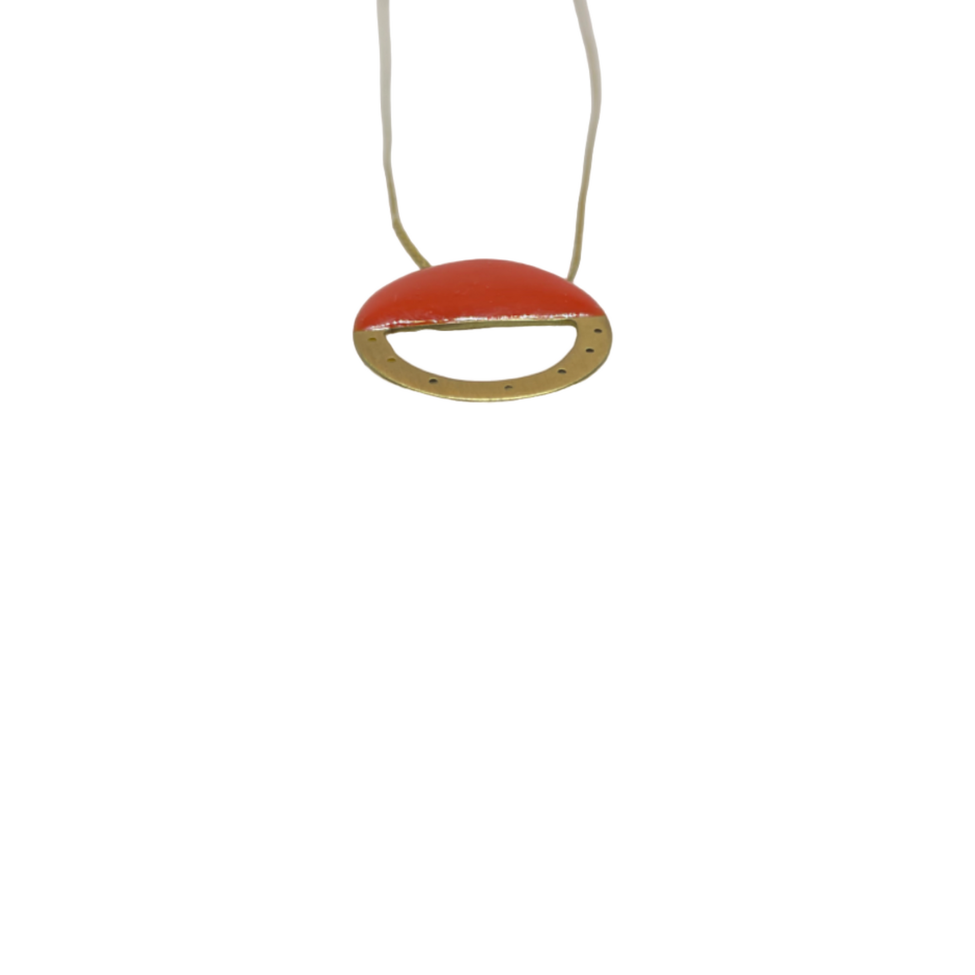 Brass necklace with resin | Apres - Midi Necklace - CURIUDO