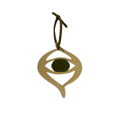 Brass chrismtas ornament | Eye Pomegranate ornament - CURIUDO