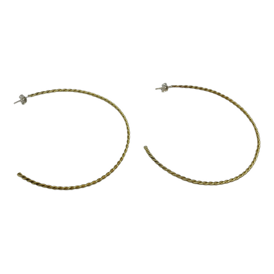 Brass earrings | Yellow Thoughts Earrings - CURIUDO