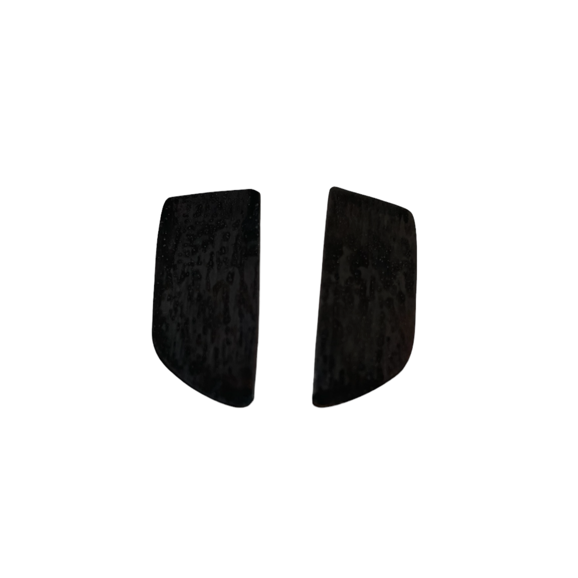Oxidised brass earrings | Black Afairesis Earrings - CURIUDO