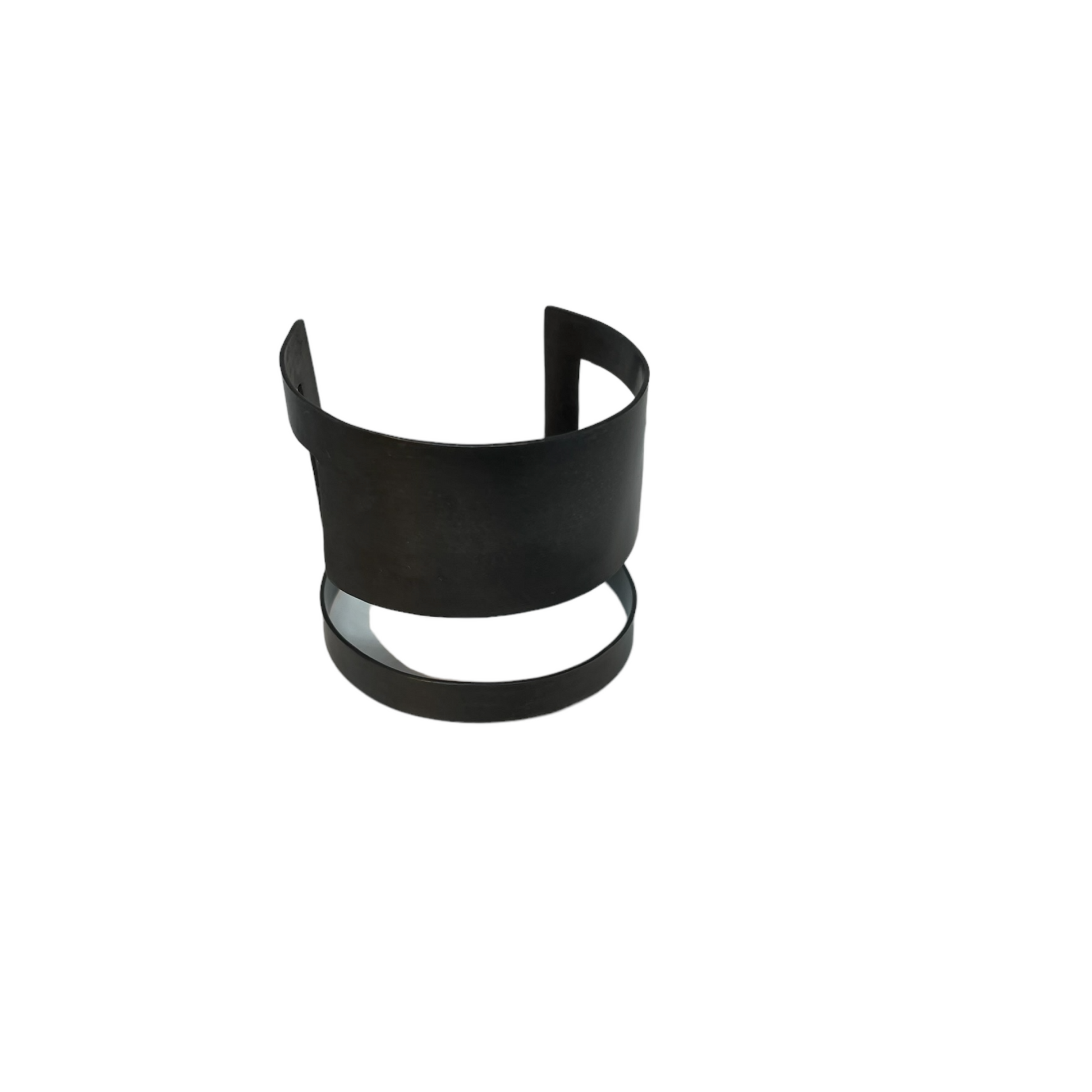 Oxidised brass cuff bracelet | Black Internal Ideas Bracelet - CURIUDO