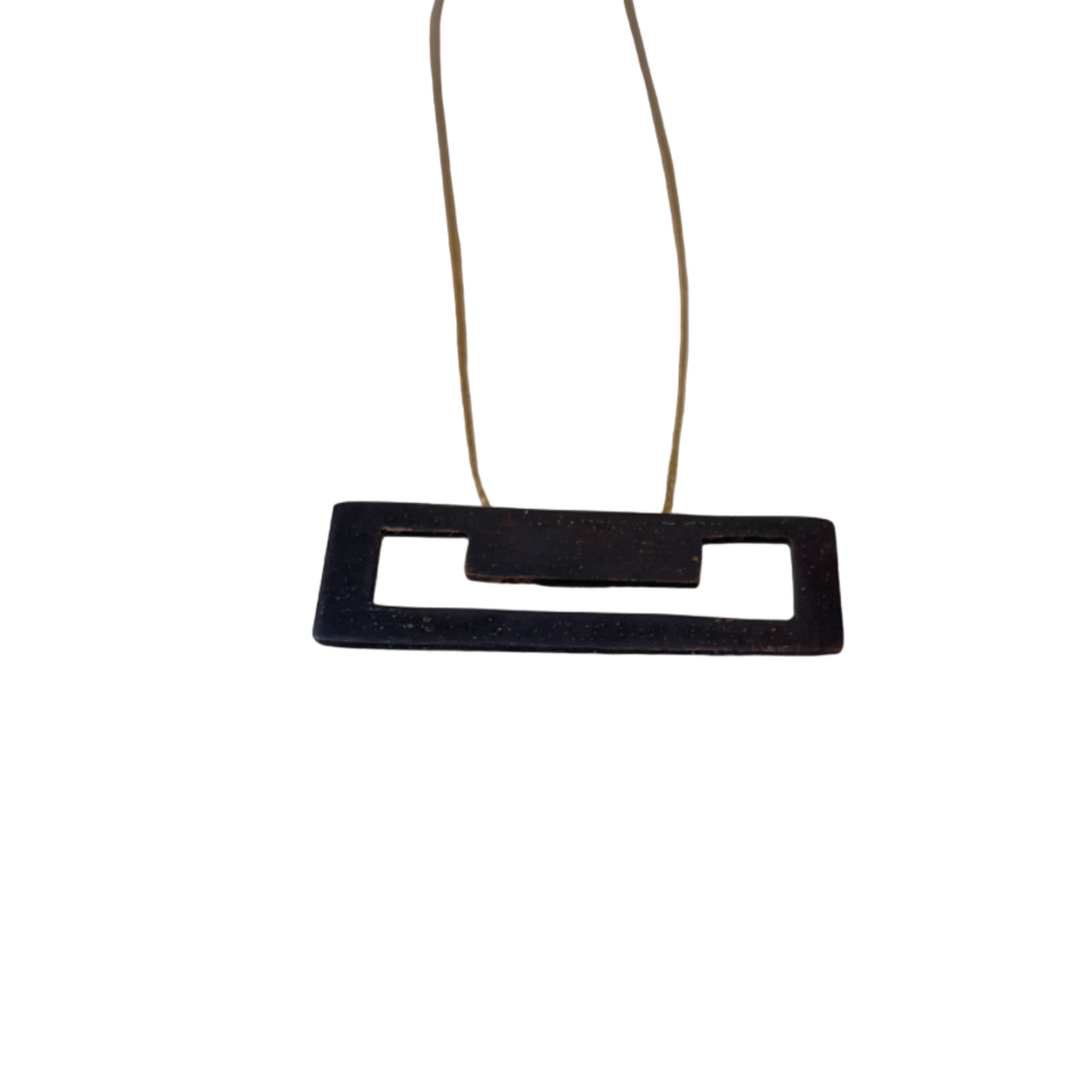 Oxidised brass necklace | Black Internal Ideas Necklace - CURIUDO