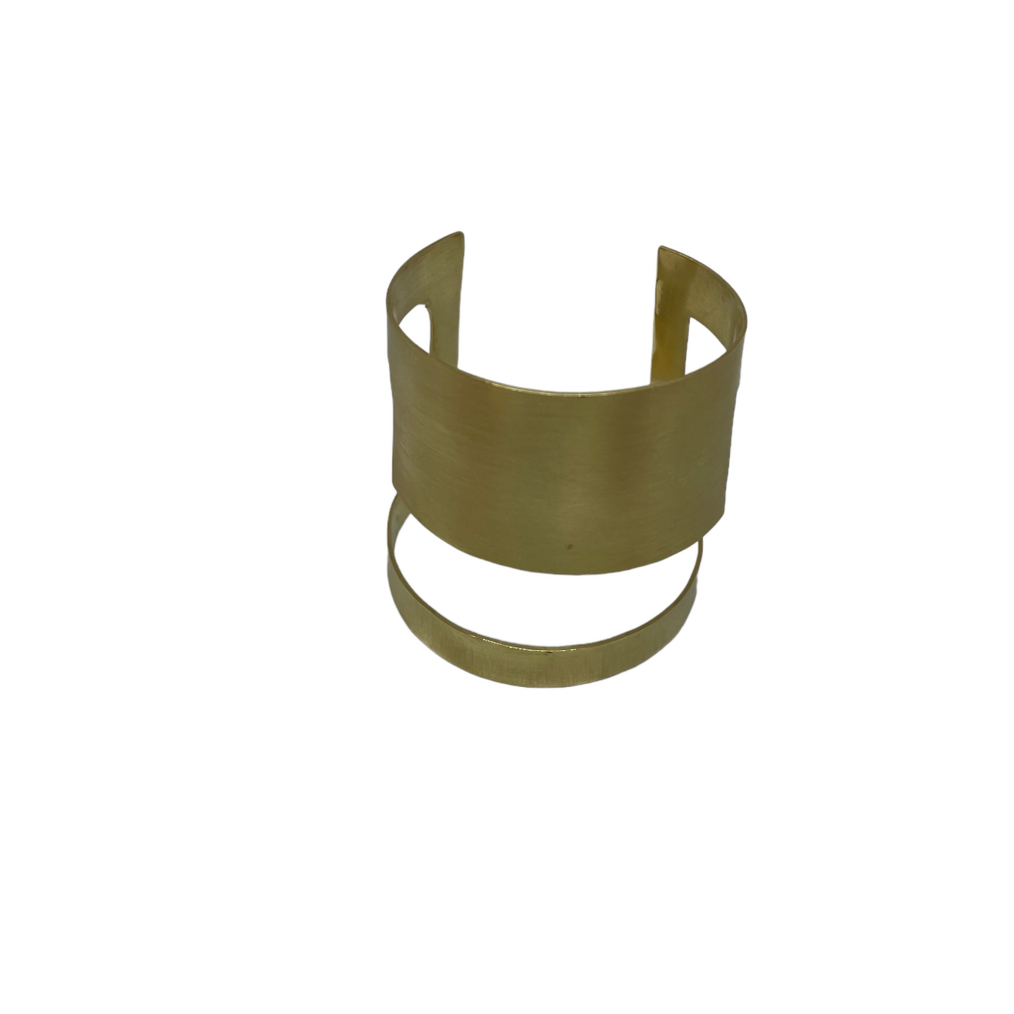 Brass cuff bracelet | Yellow Internal Ideas Bracelet - CURIUDO