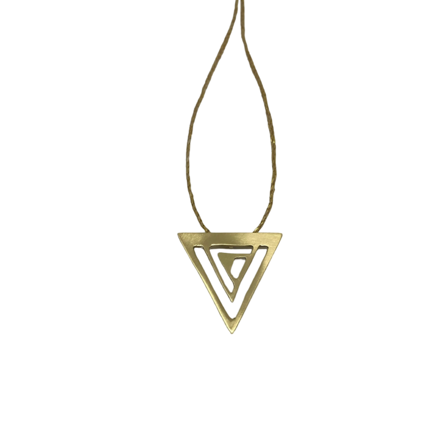 Yellow Pyramides Necklace